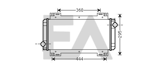 31R22023 EACLIMA Радиатор, охлаждение двигателя