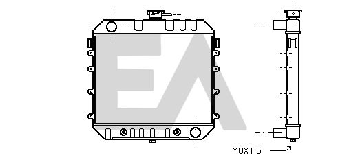 31R54096 EACLIMA Радиатор, охлаждение двигателя