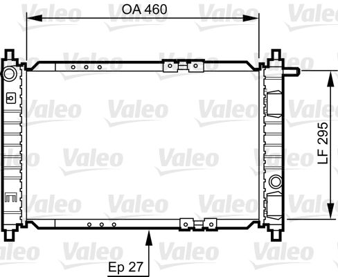 734250 VALEO Радиатор, охлаждение двигателя