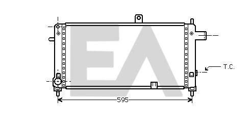 31R54149 EACLIMA Радиатор, охлаждение двигателя