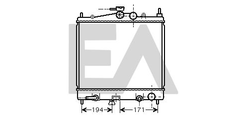 31R18179 EACLIMA Радиатор, охлаждение двигателя