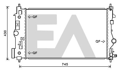 31R54126 EACLIMA Радиатор, охлаждение двигателя