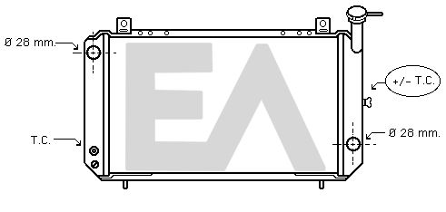 31R18021 EACLIMA Радиатор, охлаждение двигателя