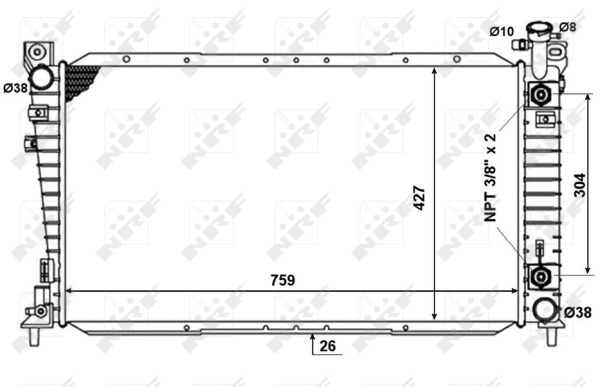 WG1721216 WILMINK GROUP Радиатор, охлаждение двигателя