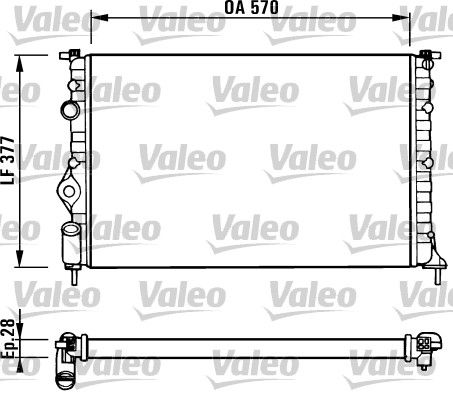 731379 VALEO Радиатор, охлаждение двигателя