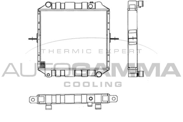 102215 AUTOGAMMA Радиатор, охлаждение двигателя