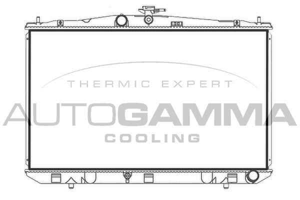 107963 AUTOGAMMA Радиатор, охлаждение двигателя