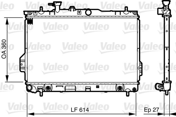 735606 VALEO Радиатор, охлаждение двигателя