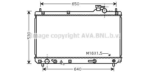 TO2457 AVA QUALITY COOLING Радиатор, охлаждение двигателя