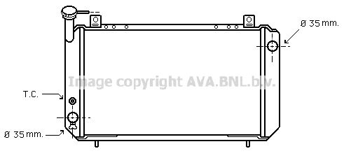 DN2048 AVA QUALITY COOLING Радиатор, охлаждение двигателя