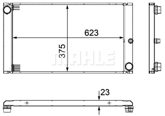 CR1093000P MAHLE Радиатор, охлаждение двигателя