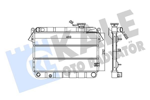102300 KALE OTO RADYATÖR Радиатор, охлаждение двигателя