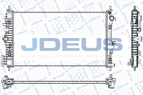 RA0201150 JDEUS Радиатор, охлаждение двигателя