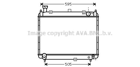 TO2233 AVA QUALITY COOLING Радиатор, охлаждение двигателя