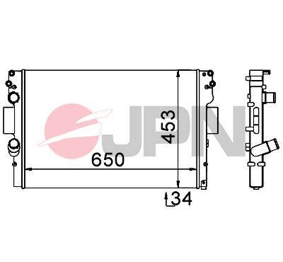 60C9023JPN JPN Радиатор, охлаждение двигателя