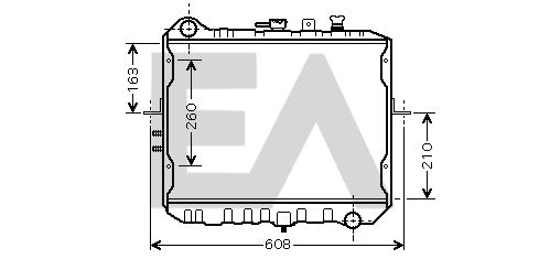 31R36037 EACLIMA Радиатор, охлаждение двигателя