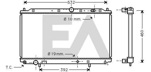 31R51044 EACLIMA Радиатор, охлаждение двигателя