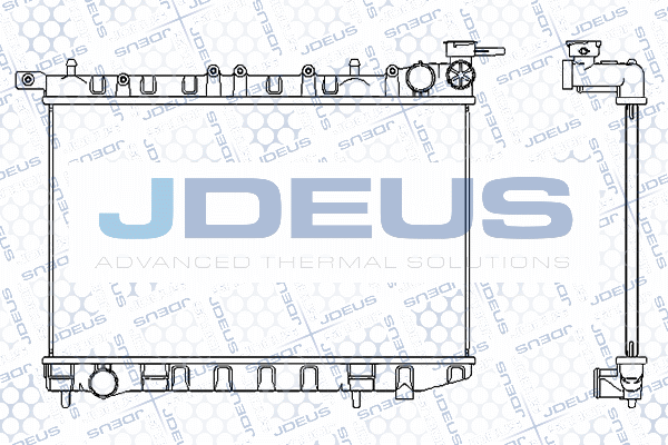 019M31 JDEUS Радиатор, охлаждение двигателя