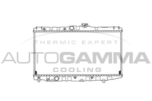 101014 AUTOGAMMA Радиатор, охлаждение двигателя