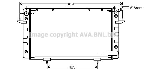 AU2099 AVA QUALITY COOLING Радиатор, охлаждение двигателя