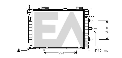 31R50072 EACLIMA Радиатор, охлаждение двигателя