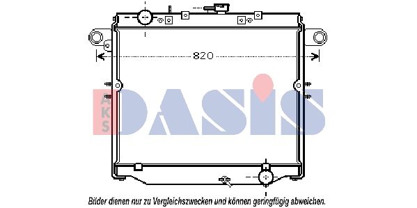 210178N AKS DASIS Радиатор, охлаждение двигателя