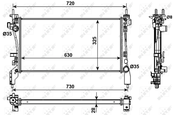 WG1722785 WILMINK GROUP Радиатор, охлаждение двигателя