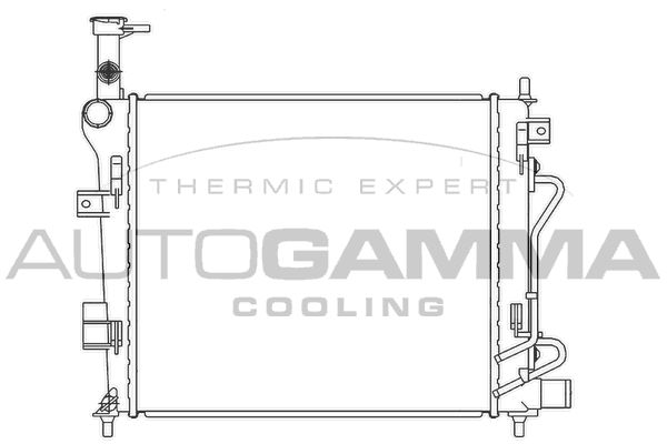 105844 AUTOGAMMA Радиатор, охлаждение двигателя