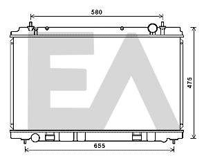 31R18147 EACLIMA Радиатор, охлаждение двигателя