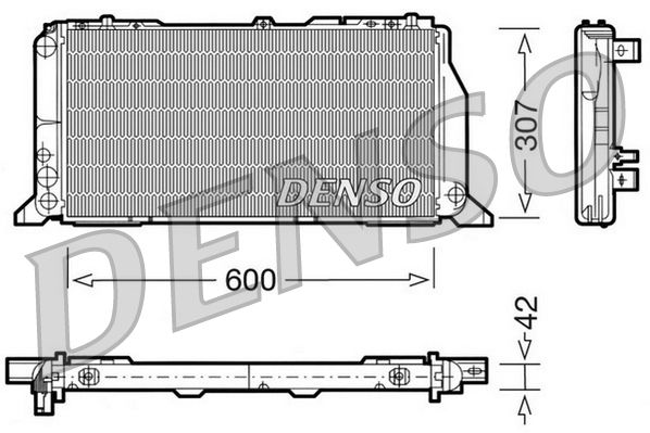 DRM02013 DENSO Радиатор, охлаждение двигателя