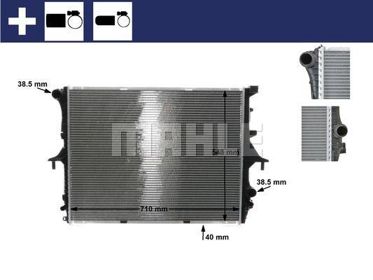 CR571000S MAHLE Радиатор, охлаждение двигателя