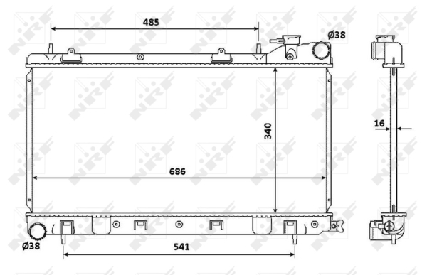 WG1722623 WILMINK GROUP Радиатор, охлаждение двигателя