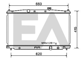 31R26086 EACLIMA Радиатор, охлаждение двигателя