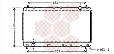 53002247 VAN WEZEL Радиатор, охлаждение двигателя