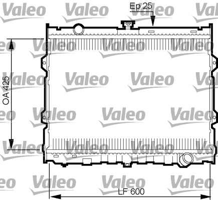 734784 VALEO Радиатор, охлаждение двигателя