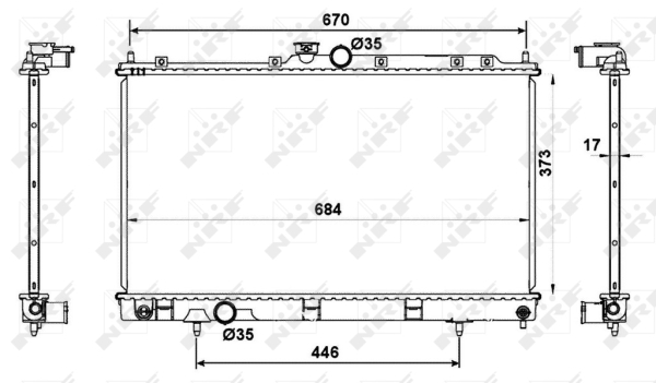 WG1722595 WILMINK GROUP Радиатор, охлаждение двигателя