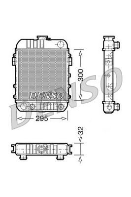 DRM20061 DENSO Радиатор, охлаждение двигателя