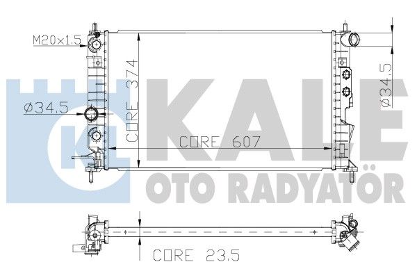 134100 KALE OTO RADYATÖR Радиатор, охлаждение двигателя