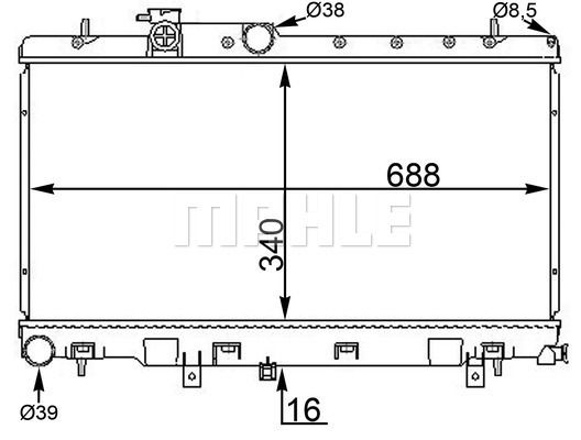 WG2182747 WILMINK GROUP Радиатор, охлаждение двигателя