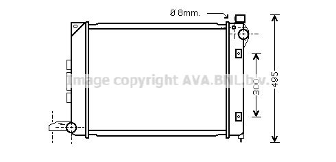 AU2164 AVA QUALITY COOLING Радиатор, охлаждение двигателя