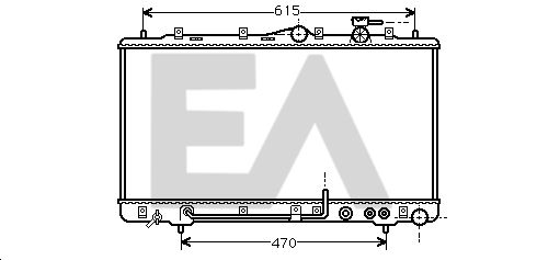 31R28013 EACLIMA Радиатор, охлаждение двигателя