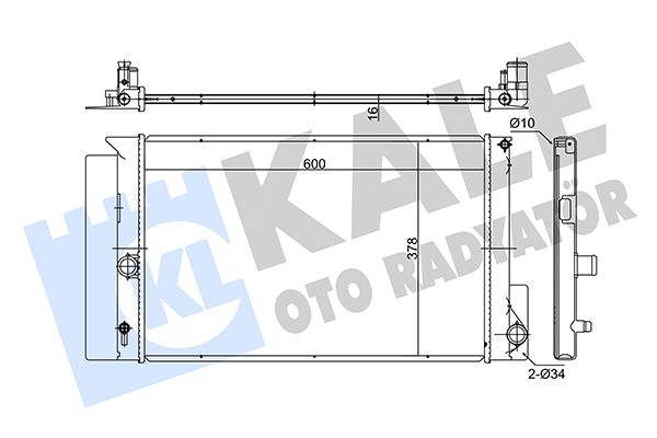 372000 KALE OTO RADYATÖR Радиатор, охлаждение двигателя