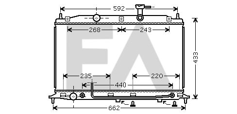 31R28077 EACLIMA Радиатор, охлаждение двигателя