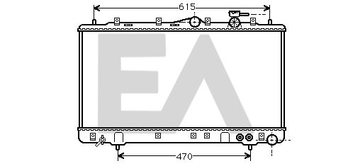 31R28021 EACLIMA Радиатор, охлаждение двигателя