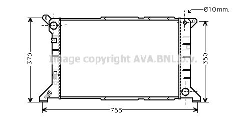 FD2204 AVA QUALITY COOLING Радиатор, охлаждение двигателя