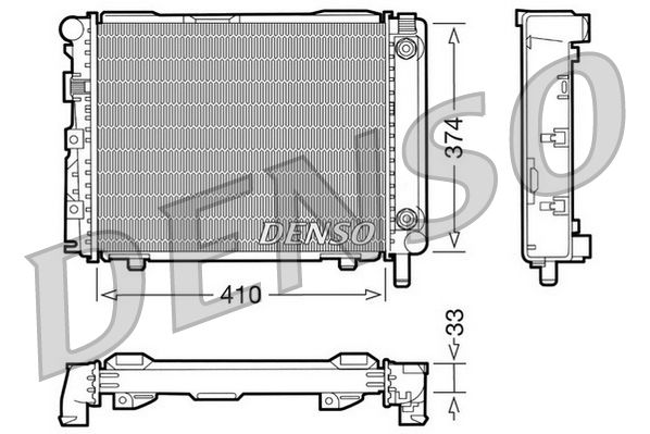 DRM17029 DENSO Радиатор, охлаждение двигателя