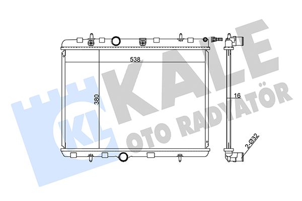 350745 KALE OTO RADYATÖR Радиатор, охлаждение двигателя