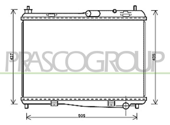 FD346R002 PRASCO Радиатор, охлаждение двигателя