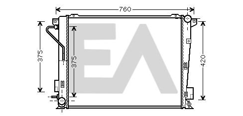 31R28055 EACLIMA Радиатор, охлаждение двигателя