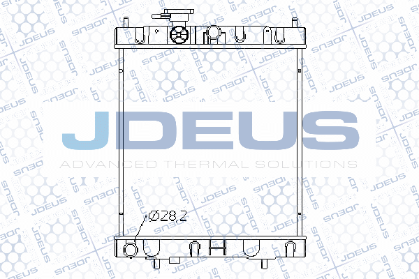 019M17 JDEUS Радиатор, охлаждение двигателя